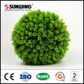 Custom lighted artificial topiary boxwood ball for mall decoration